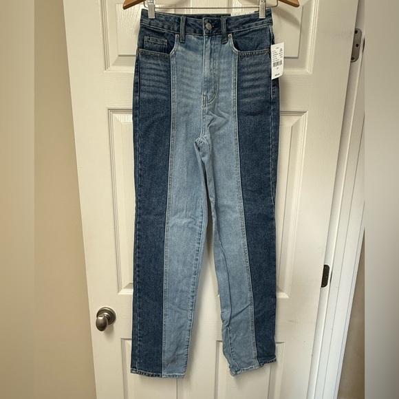 PacSun Women’s 90’s Boyfriend Two-Tone Denim Jeans Size 25 - Picture 1 of 12